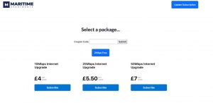 Internet upgrade portal